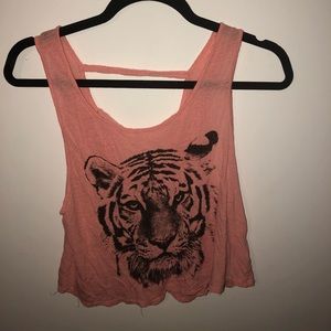 Peach Tiger shirt